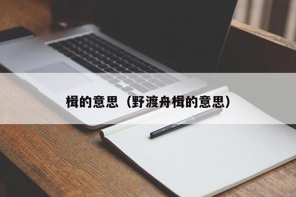 楫的意思（野渡舟楫的意思）